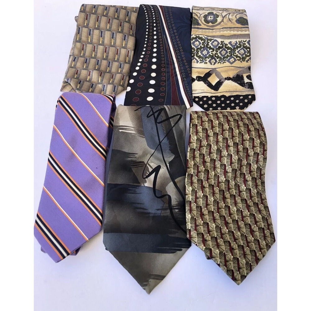 6 Pack Mens Casual Design Self Tie Neck Tie Formal Party Wedding Prom Dressy Tie